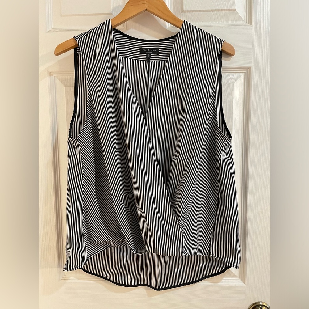Silk Stripe Tank by rag & bone. Size L